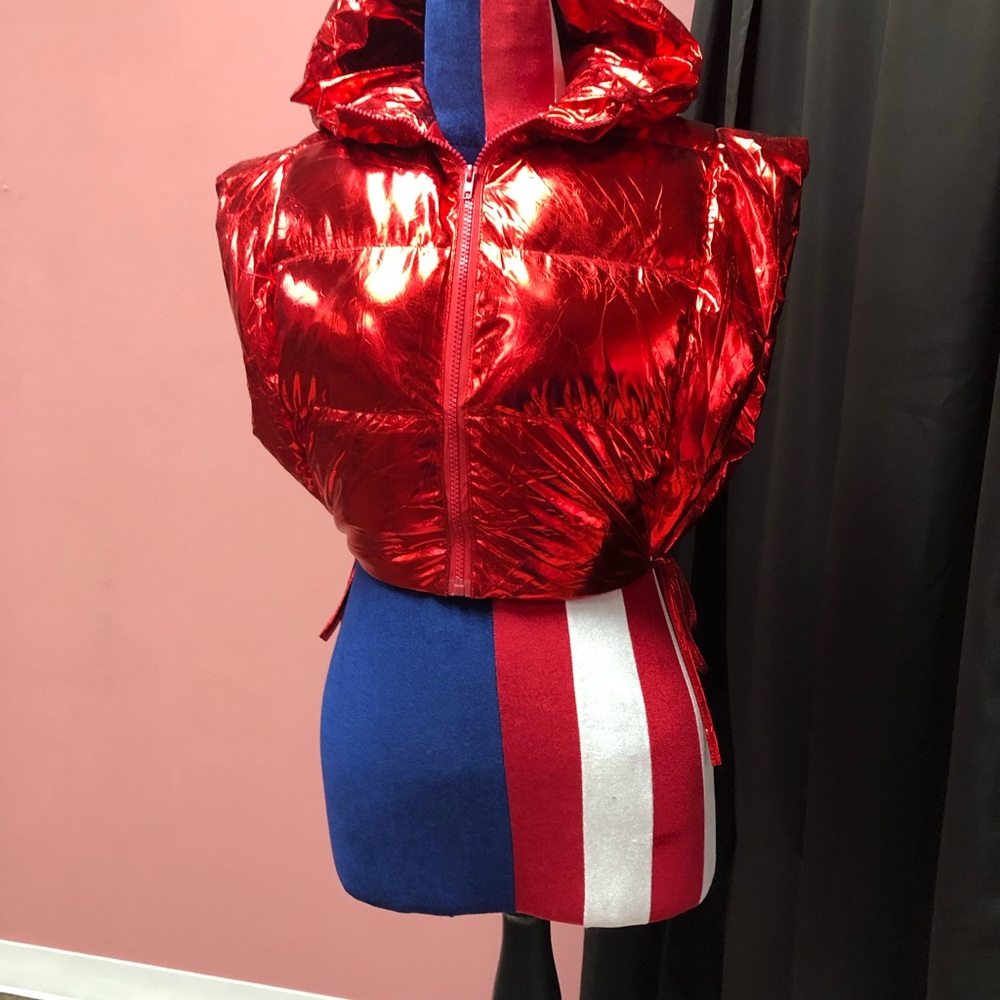 Outer Limits Metallic Half Jacket/Vest (Red)